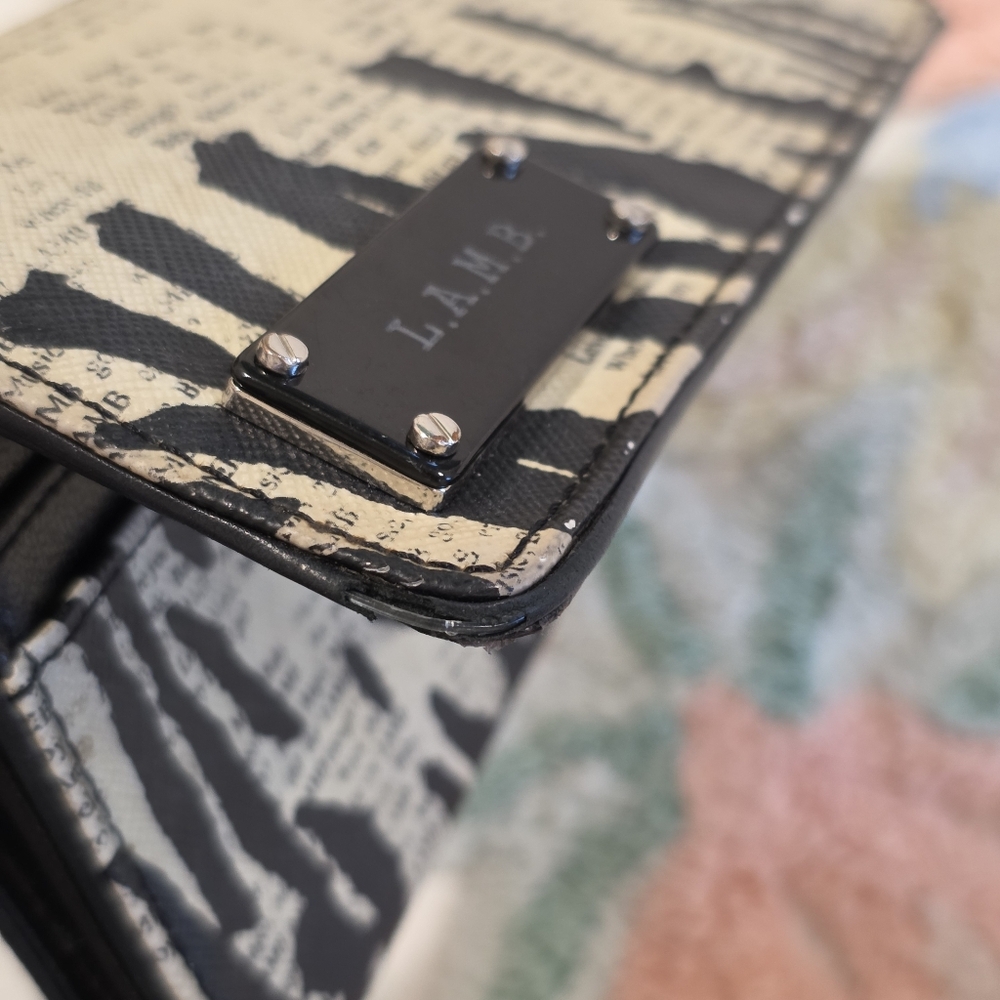 Y2K L.A.M.B. Zebra Newsprint Wallet - Picture 8 of 9